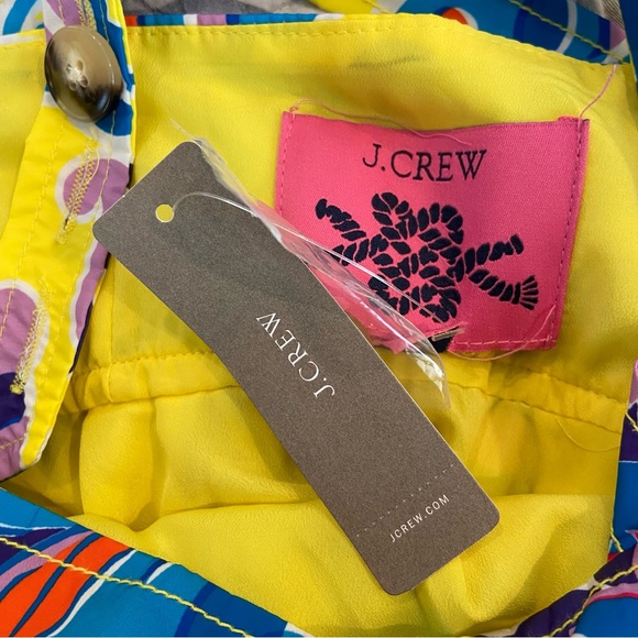 *NEW* J. CREW Tiered Taffeta Maxi Dress Yellow Floral Size 0 NWT - Picture 10 of 11